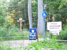 Schilderwald im Irrgarten